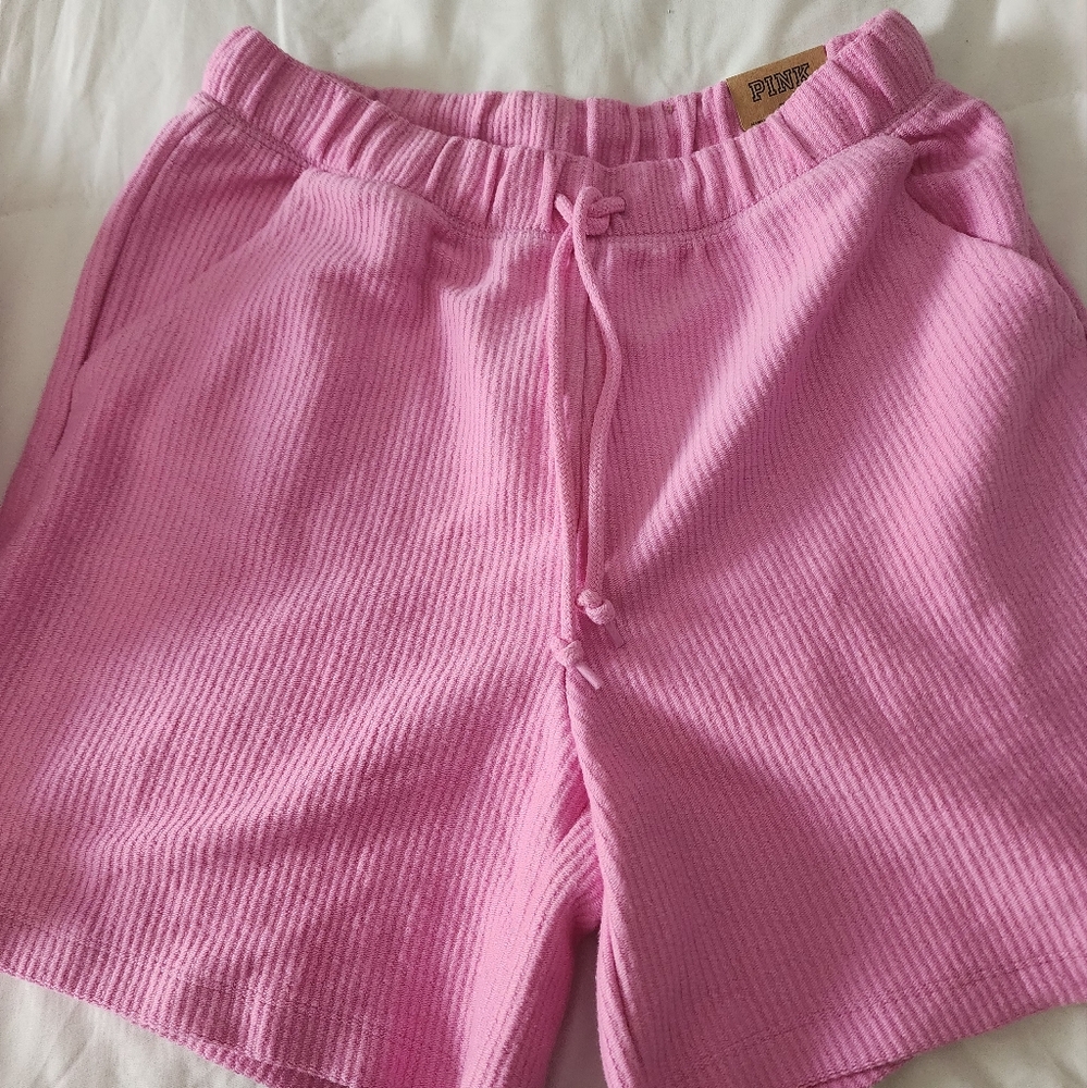 Victoria's Secret PINK Rib Dad Shorts Medium NWT
